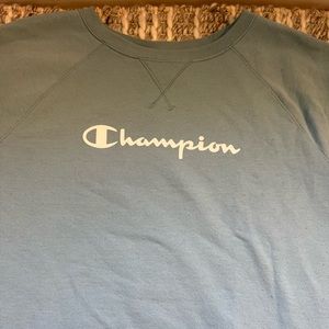 Unisex light blue Large champion sweatshirt, great condition